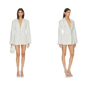 For Love & Lemons Chantal Blazer Dress in Blue